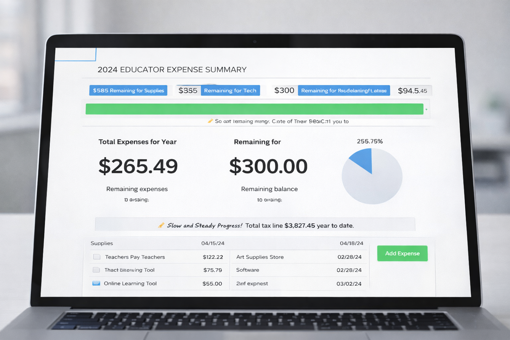 Teacher Expense Tracker for Classroom Supplies | Stop Losing Money & Maximize Tax Deductions